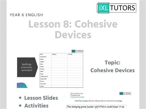 lesson 6 Cohesive.